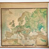 Affiche carte de l'Europe