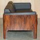Mid-Century 3-seater canapé in Brazilian hardwood, 1966.