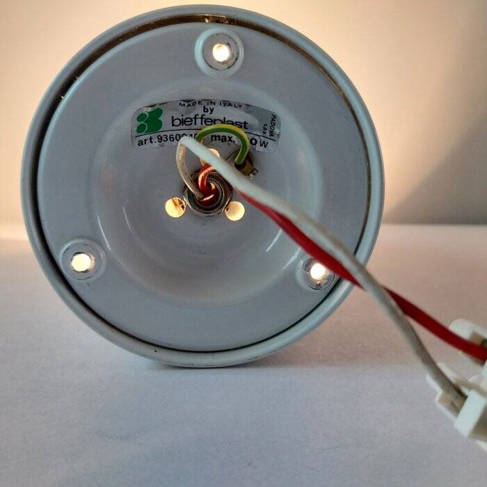 Vintage Obliqua wall lamp Ignazia Favata and Claudio Dini for Bieffeplast, 1969