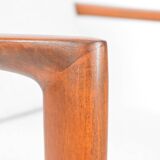 Fauteuil spectaculaire rénové, tissu gris clair, années 1960, usine de meubles Swarzedzka