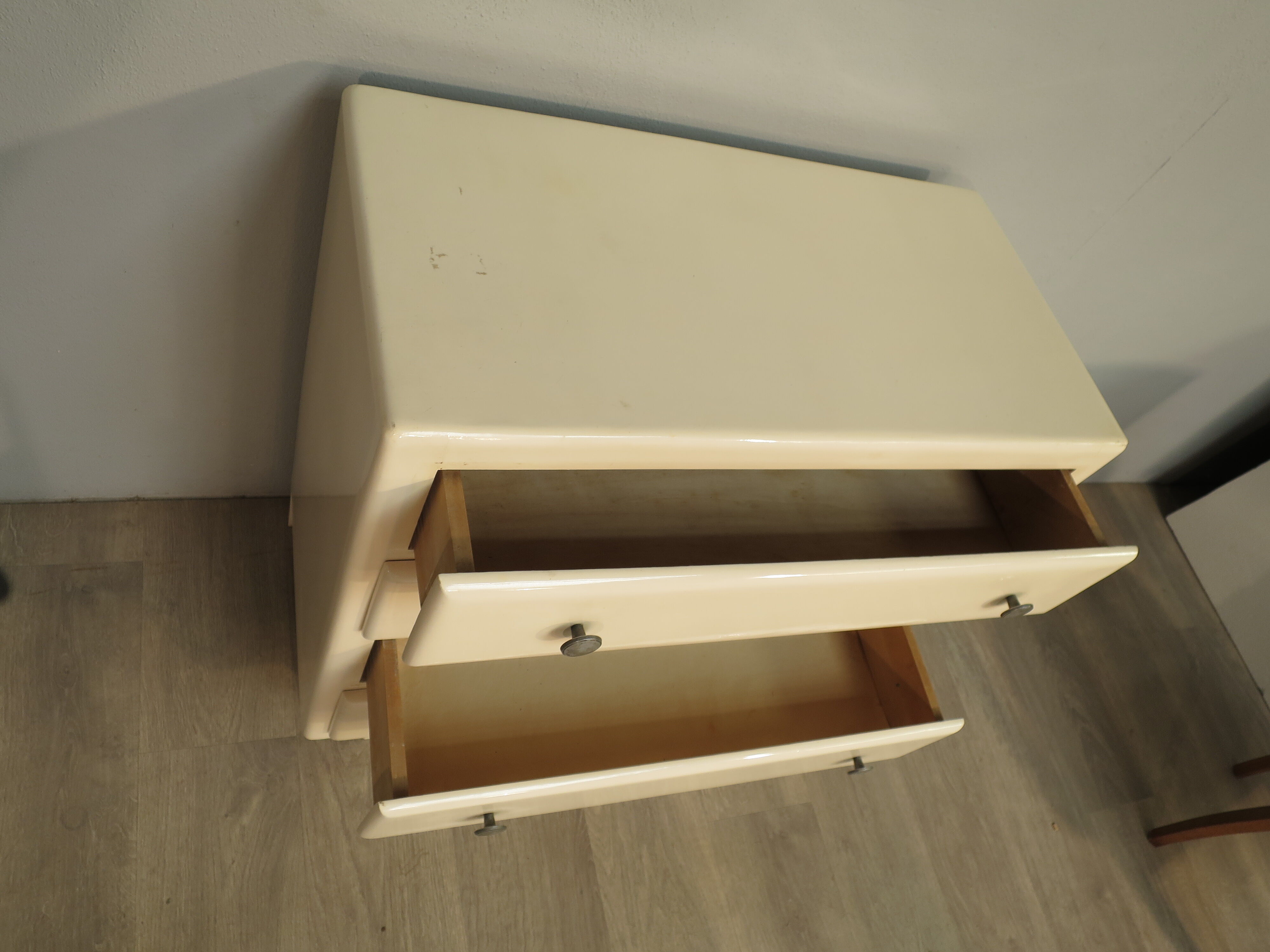 Commode art déco blanche