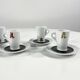 Set of 6 Espresso Cups by Keith Haring for Tognana, 1990