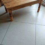 Raw wood coffee table in a country style