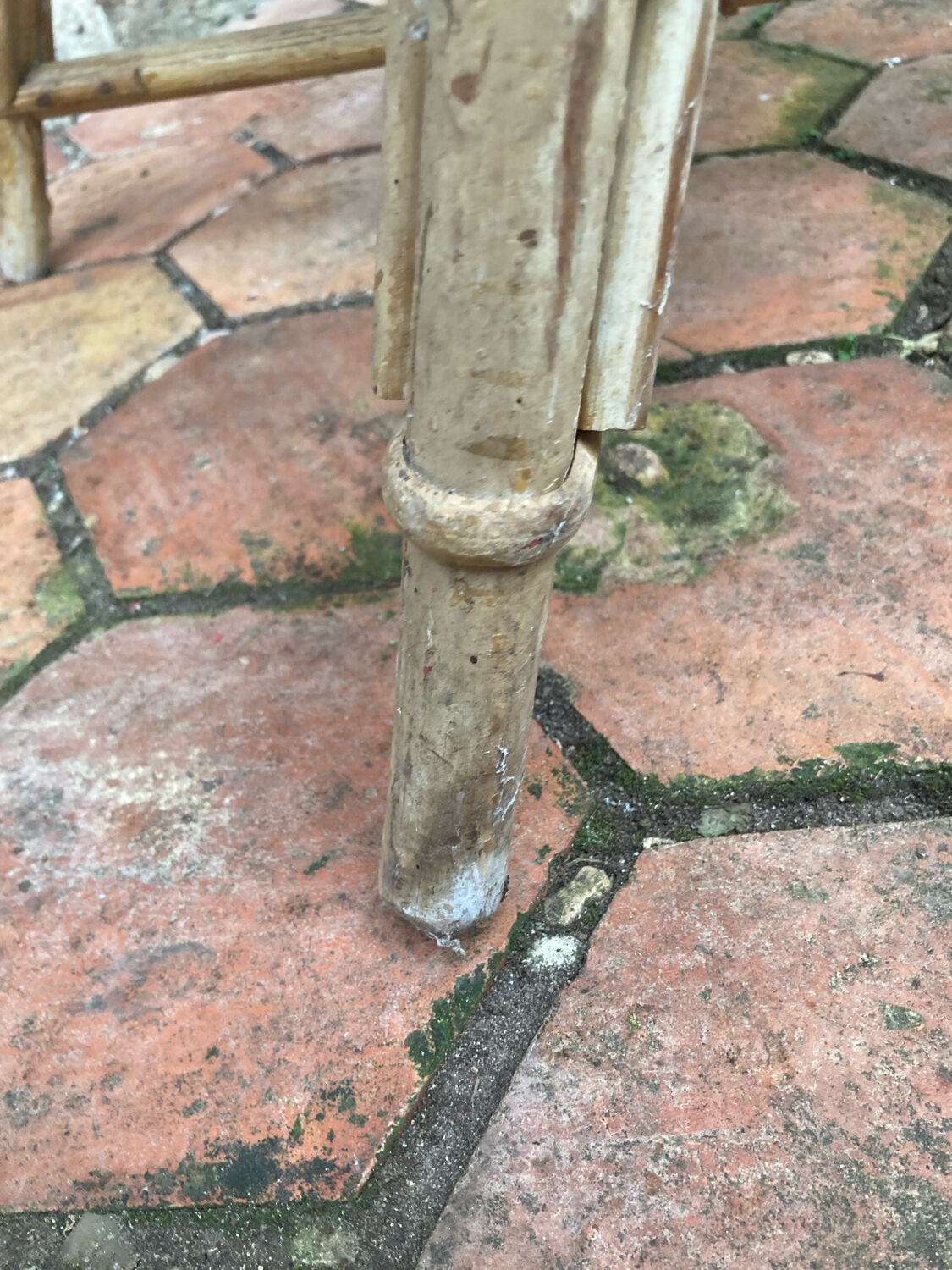 Pair of vintage rattan armchairs