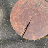 Tabouret de traite ancien à réparer