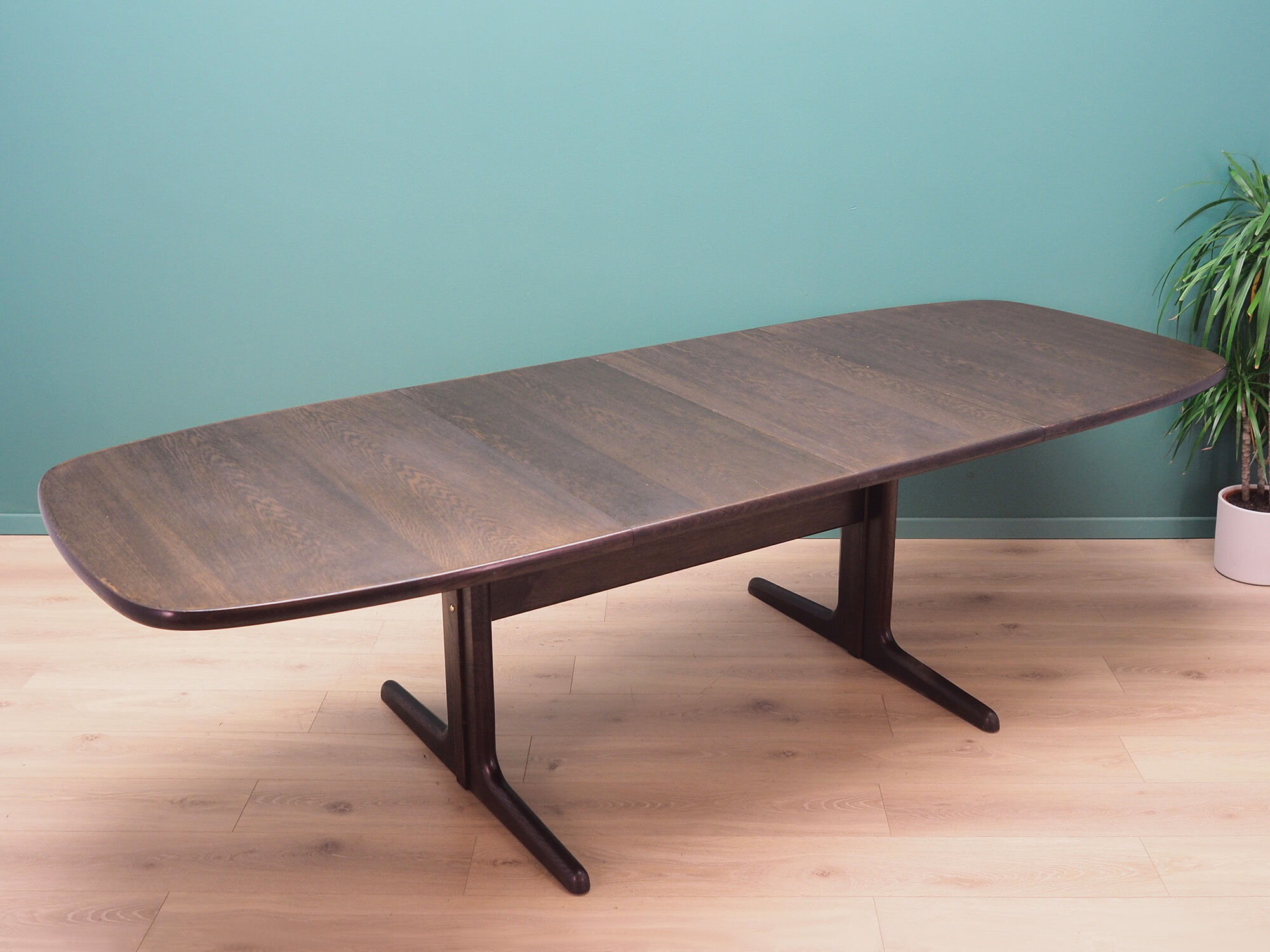 Table oak, Danish design, 70's, producer: Skovby