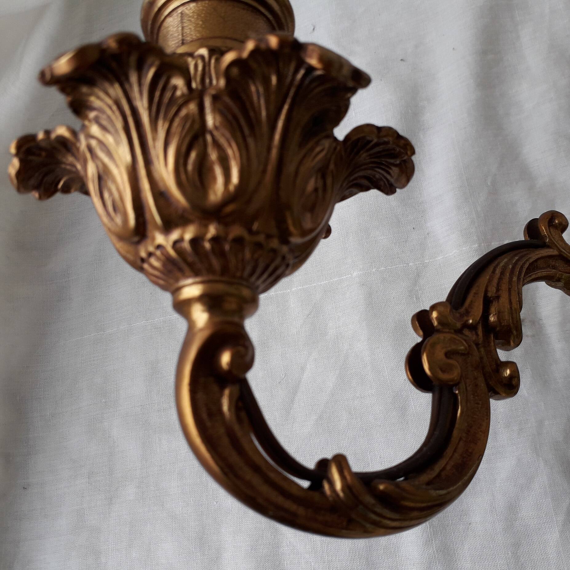 Bronze wall light