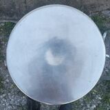 Pair of stools Habitat in cast aluminum 1980 vintage