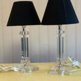 Paire de lampes cristal