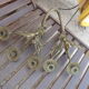 Pair of copper and brass 19 eme