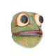Articulated frog mask made of Bali wood, 80s