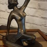 Lampe Art Déco - Danseuse au globe