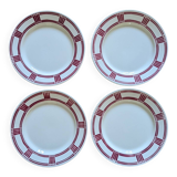 4 Badonviller dessert plates