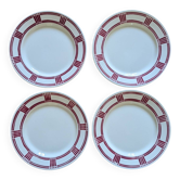 4 assiettes à dessert Badonviller