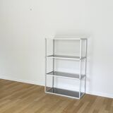 Aluminum and glass shelf