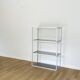 Aluminum and glass shelf