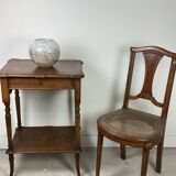 Louis Philippe style walnut side table, dressing table