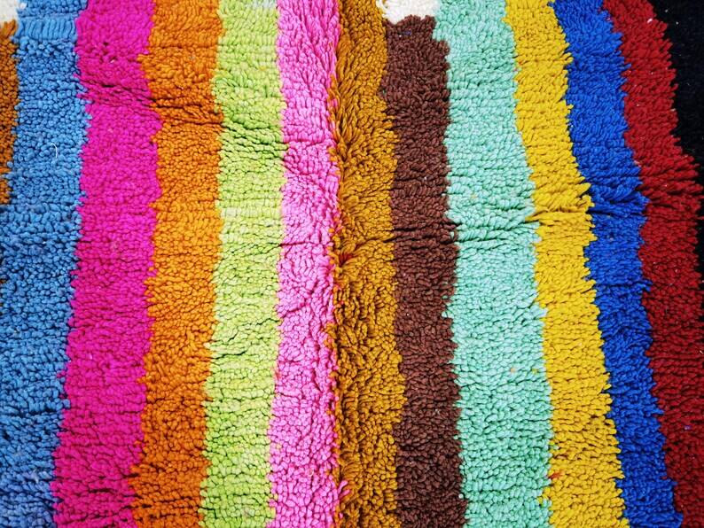 Colorful handmade rug 250cm x 150cm