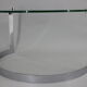 1980s Steel and Glass Side Table by Friedrich Moller for Ronald Schmitt Tische