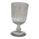 Verre bullé à pied