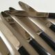 Set of 12 fruit knives in black bakelite