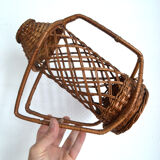 Rattan bottle holder