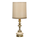 Lampe Cenacchi surdimensionnée beige et or. Vers 1980.
