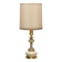 Lampe Cenacchi surdimensionnée beige et or. Vers 1980.