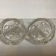 Pair of vintage candlesticks Val Saint Lambert Art Deco