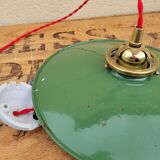 Enamelled sheet metal suspension