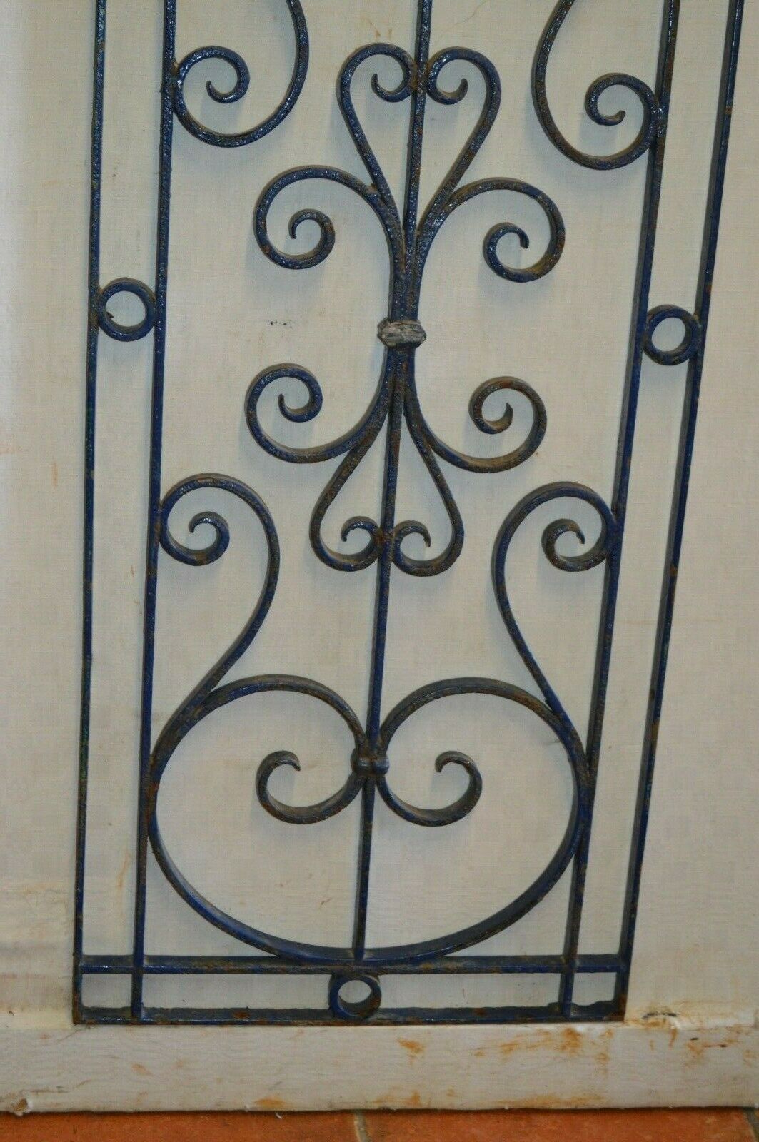 Wrought iron door grate