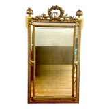 Louis XVI style gilded wood mirror