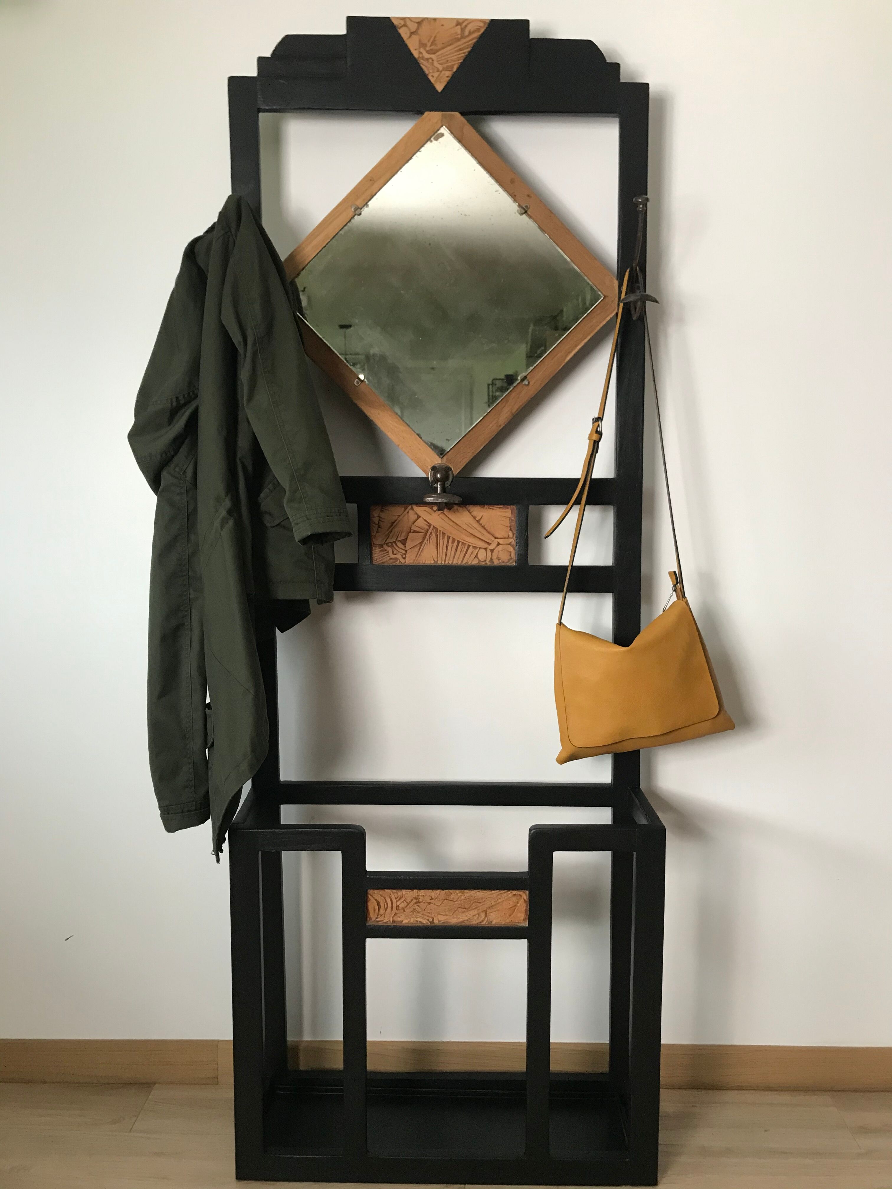 Vintage coat rack cloakroom