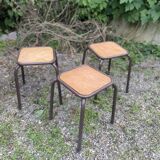 Three workshop stools