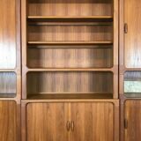 70s Dyrlund teak shelf wall unit Danish Modern Design Denmark