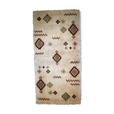 Vintage Moroccan carpet Berber rug style 2.3' x 4.7' (71cm x 145cm) 1970s, 1C758