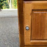 Louis XV wooden chest of drawers and bedside table