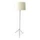Tripod floor lamp / magazine rack - black lacquered tubular metal Vintage 1960