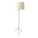 Tripod floor lamp / magazine rack - black lacquered tubular metal Vintage 1960