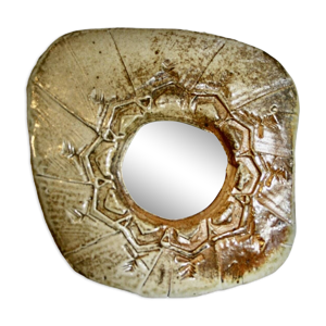 Miroir vintage en grés - bruno