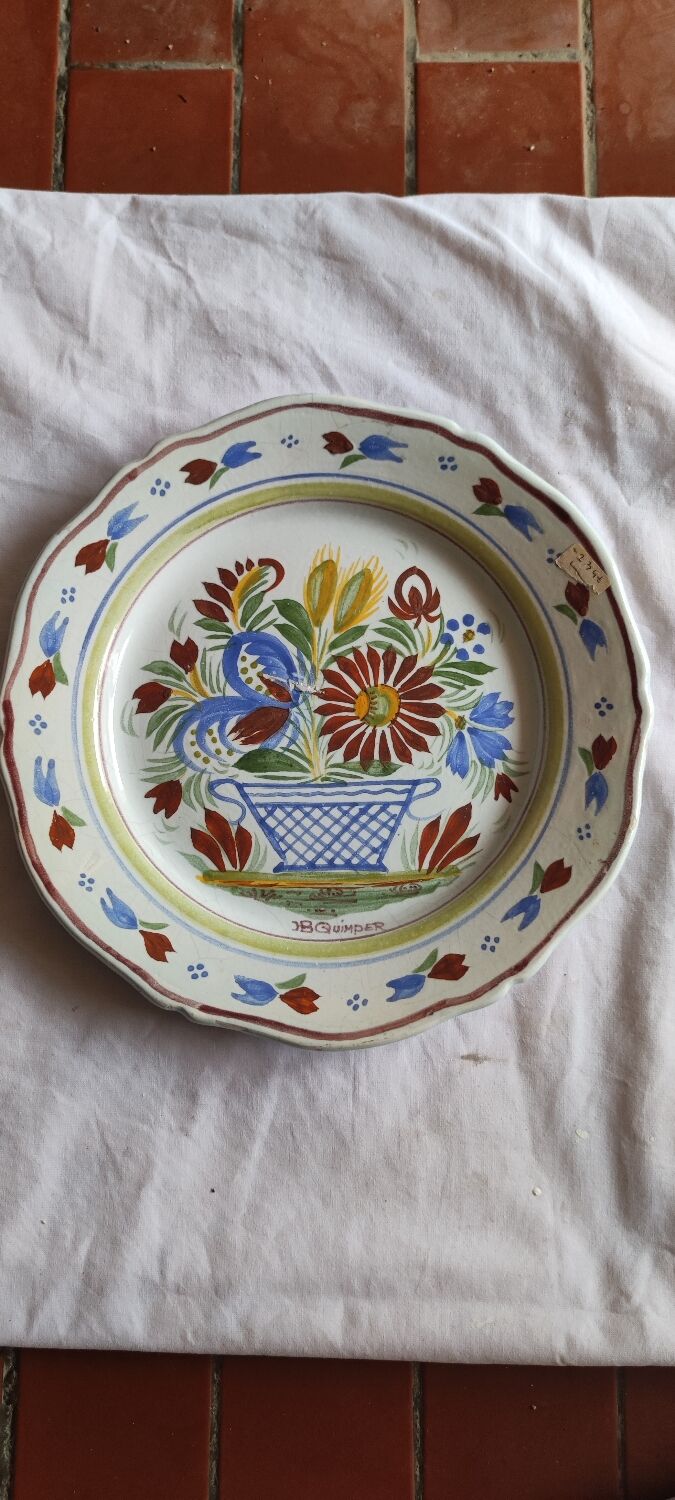 Assiette Henriot 19e