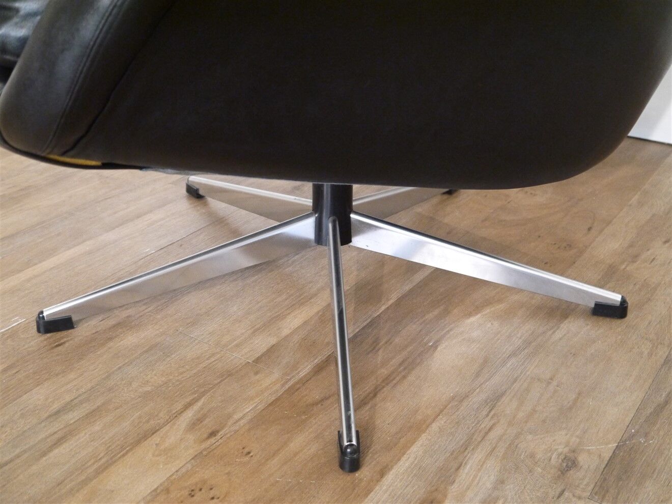 Scandinavian leather armchair 1970