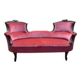 Causeuse / Confident – Style Louis-Philippe, époque Napoléon III – Acajou m