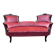 Sofa / Confidant – Louis-Philippe style, Napoleonic III era – Mahogany m
