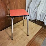 Pink formica stool 1960