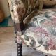 Antique armchair in Henri II style with masks