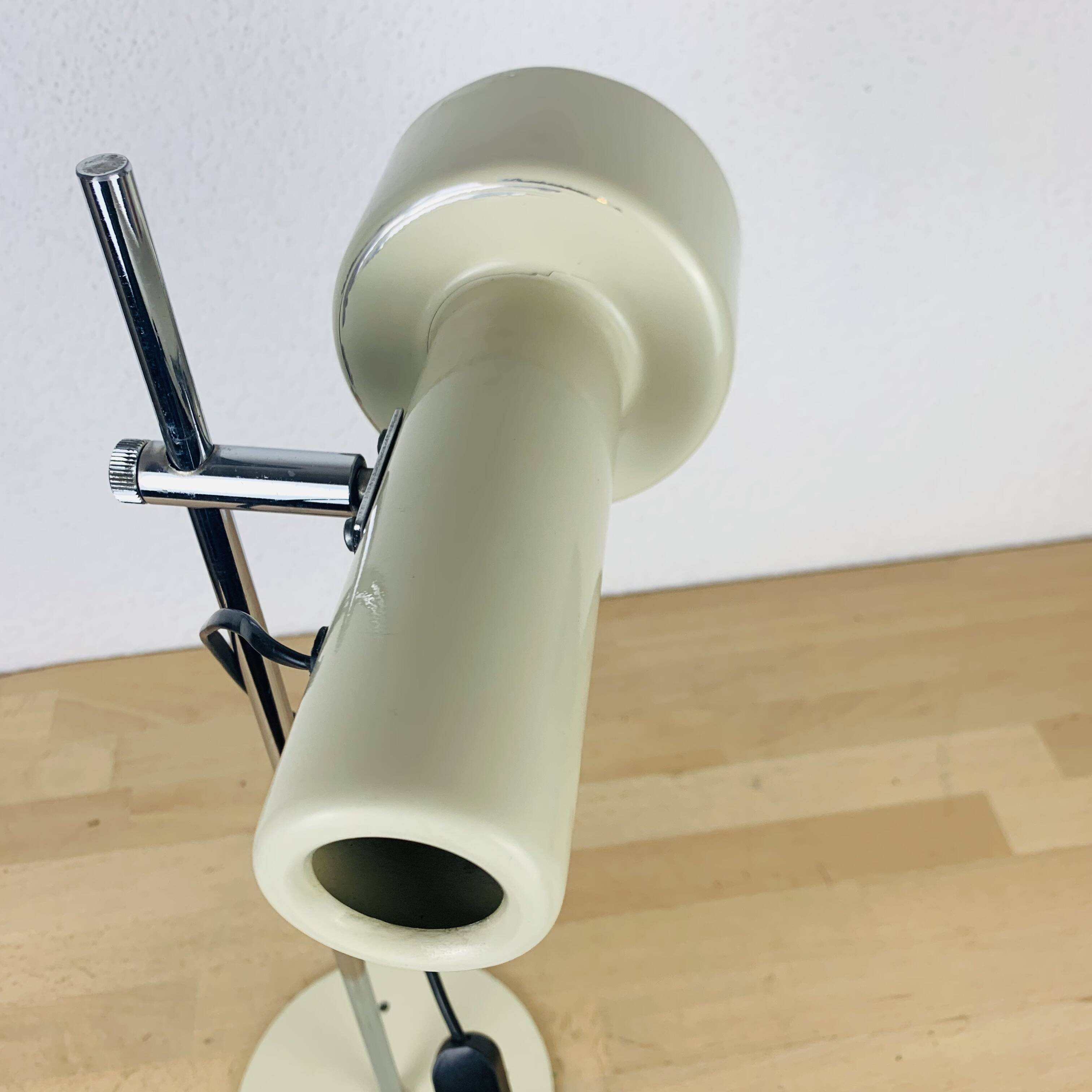 Desk spot lamp, 1950s, beige metal