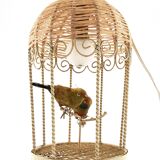 Vintage bird cage lamp 70's