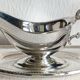 Saucière & son plateau en métal argenté "MR Silver Plated" made in England