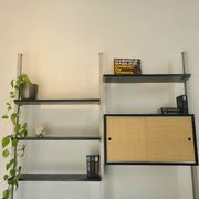 Vintage hanging bookcase design Michel Ducaroy Roche Bobois 1970